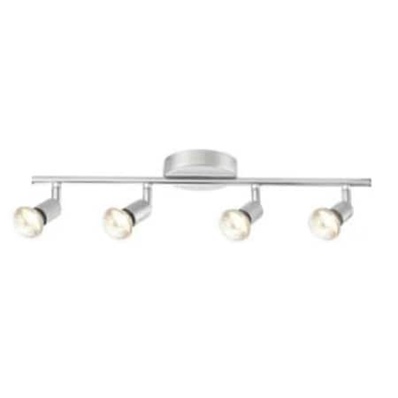 Globe Electric Globe Electric 248040 Payton Collection 4 Light Painted Silver Track Bar Light 248040